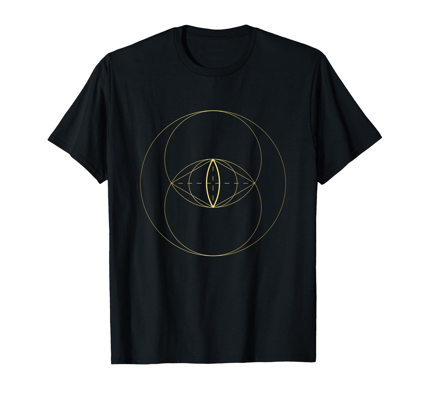 Sacred Geometry Vesica Piscis Geometric Astrology Mandala T-Shirt