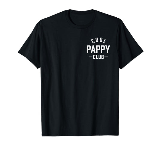 Pocket Cool Pappy Club Best Pappy Ever Retro Father's Day T-Shirt