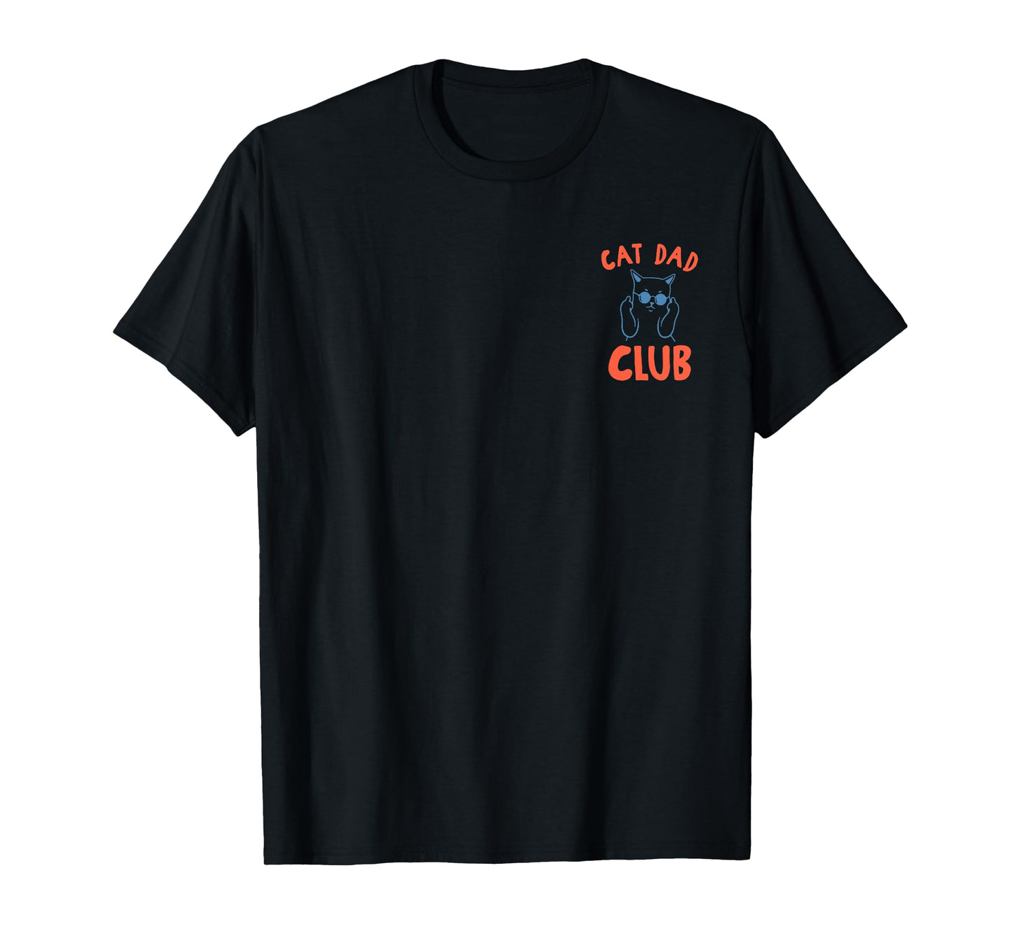 Funny Cat Dad Club Life is Better with Cats Retro Cat Dad T-Shirt