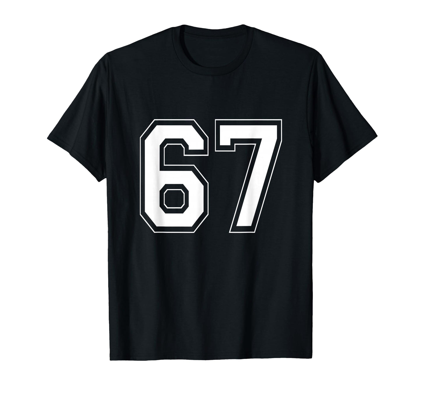 Number 6 7 Funny Meme Saying 6 7 Six Seven 6th 7th Birthday T-Shirt