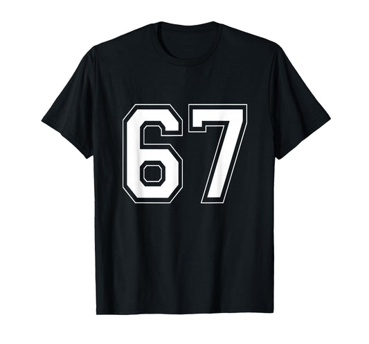 Number 6 7 Funny Meme Saying 6 7 Six Seven 6th 7th Birthday T-Shirt