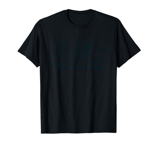 NBA San Antonio Spurs Peace Love Basketball T-Shirt