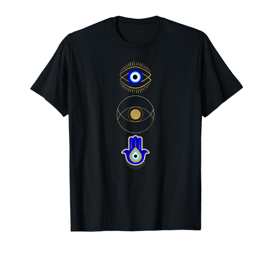 Evil Eye Print Pullover Protect Your Energy Mystical Gifts T-Shirt