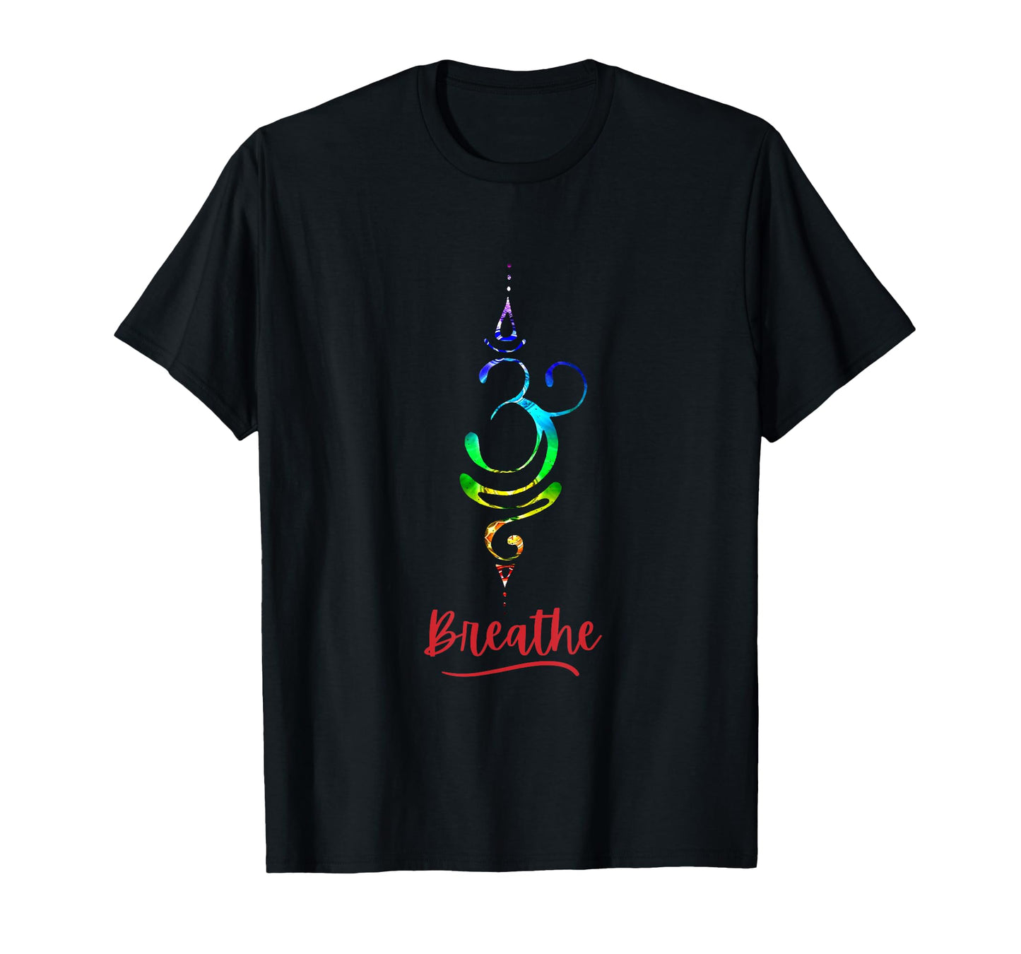 Breathe Chakra Symbol Yoga Meditation Spiritual T-Shirt