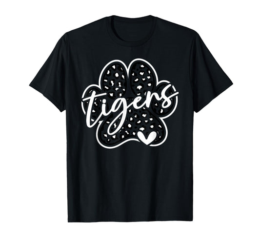 Vintage Tigers School Spirit Team Pride Back To School T-Shirt