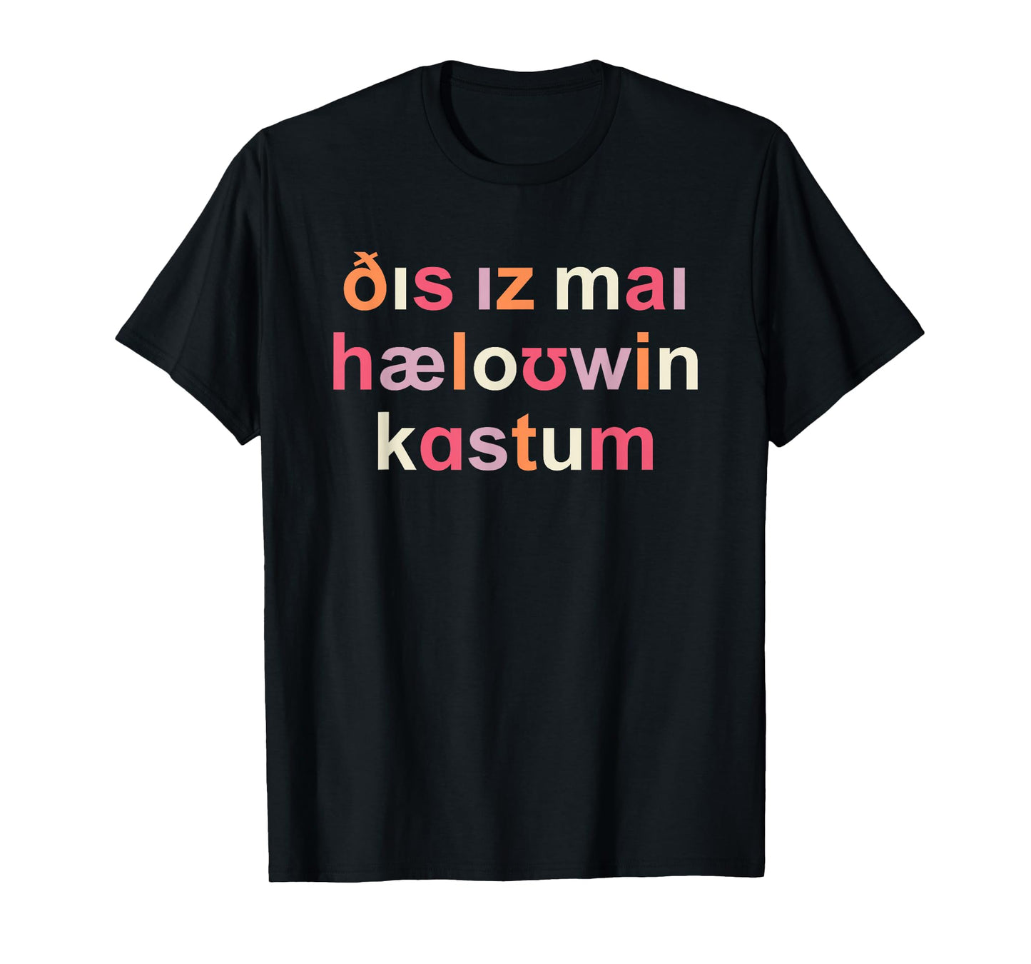 Halloween Speech Therapy IPA Cute Funny SLP Costume T-Shirt