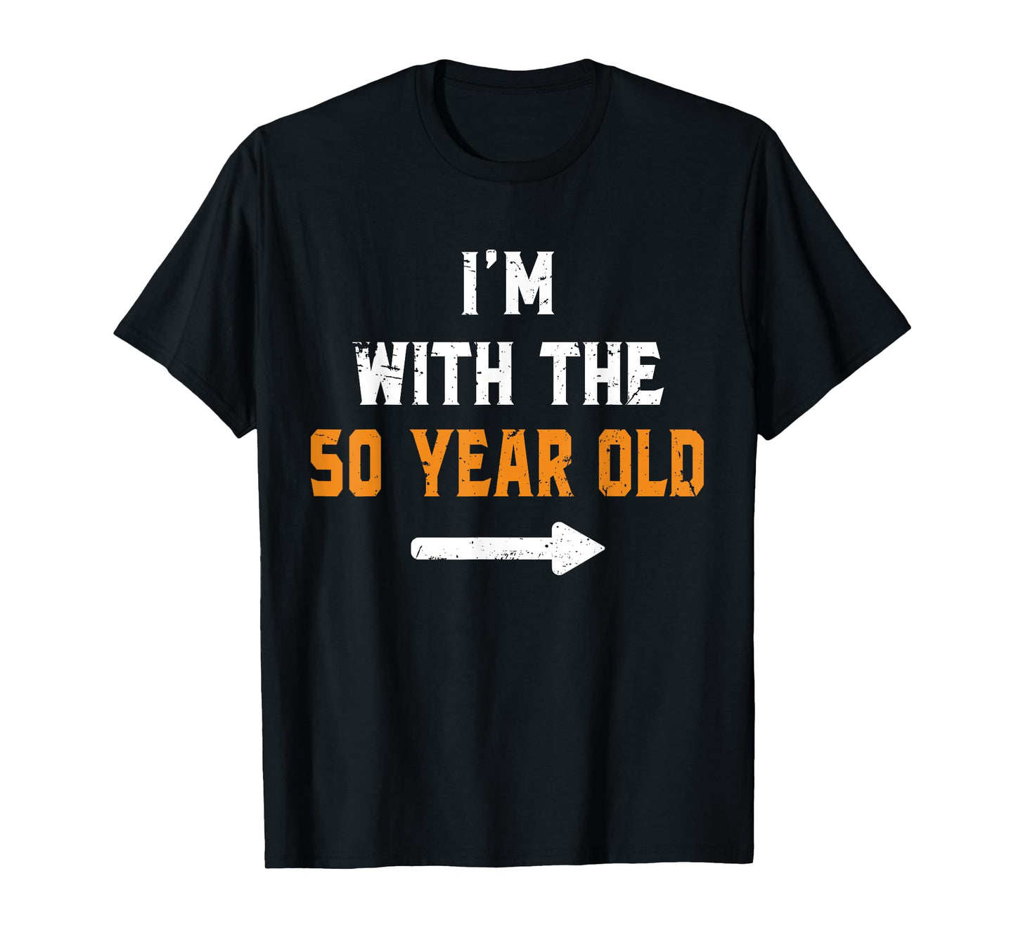 I'm With The 50 Year Old Easy Matching Halloween Costume T-Shirt