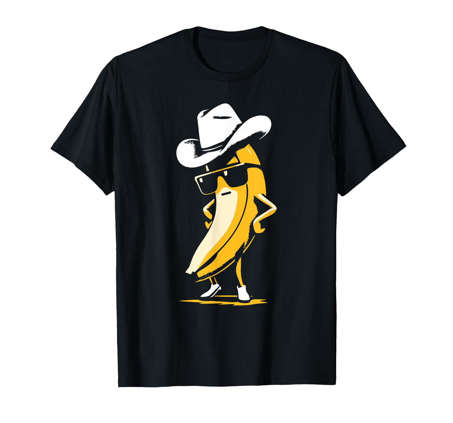 Banana Cowboy Cowgirl Country Western Novelty Funny Banana T-Shirt