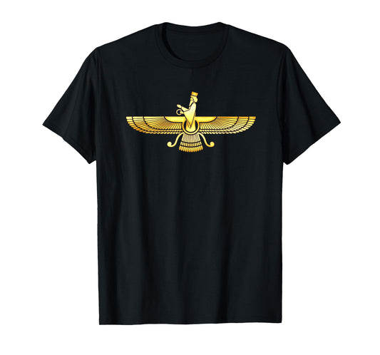 Faravahar Zarathustra Symbol Sign Iran Wing Falcon T-Shirt