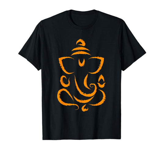 Yoga Hindu Indian Meditation Deepavali Diwali Rangoli Ganesh T-Shirt