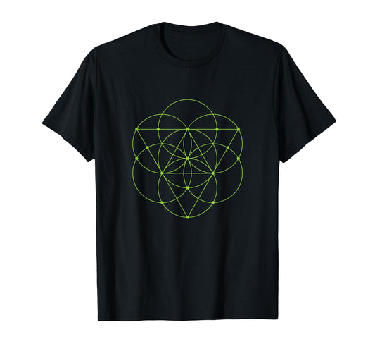 Sacred Geometry - Seed Of Life With Triangle T-Shirt T-Shirt