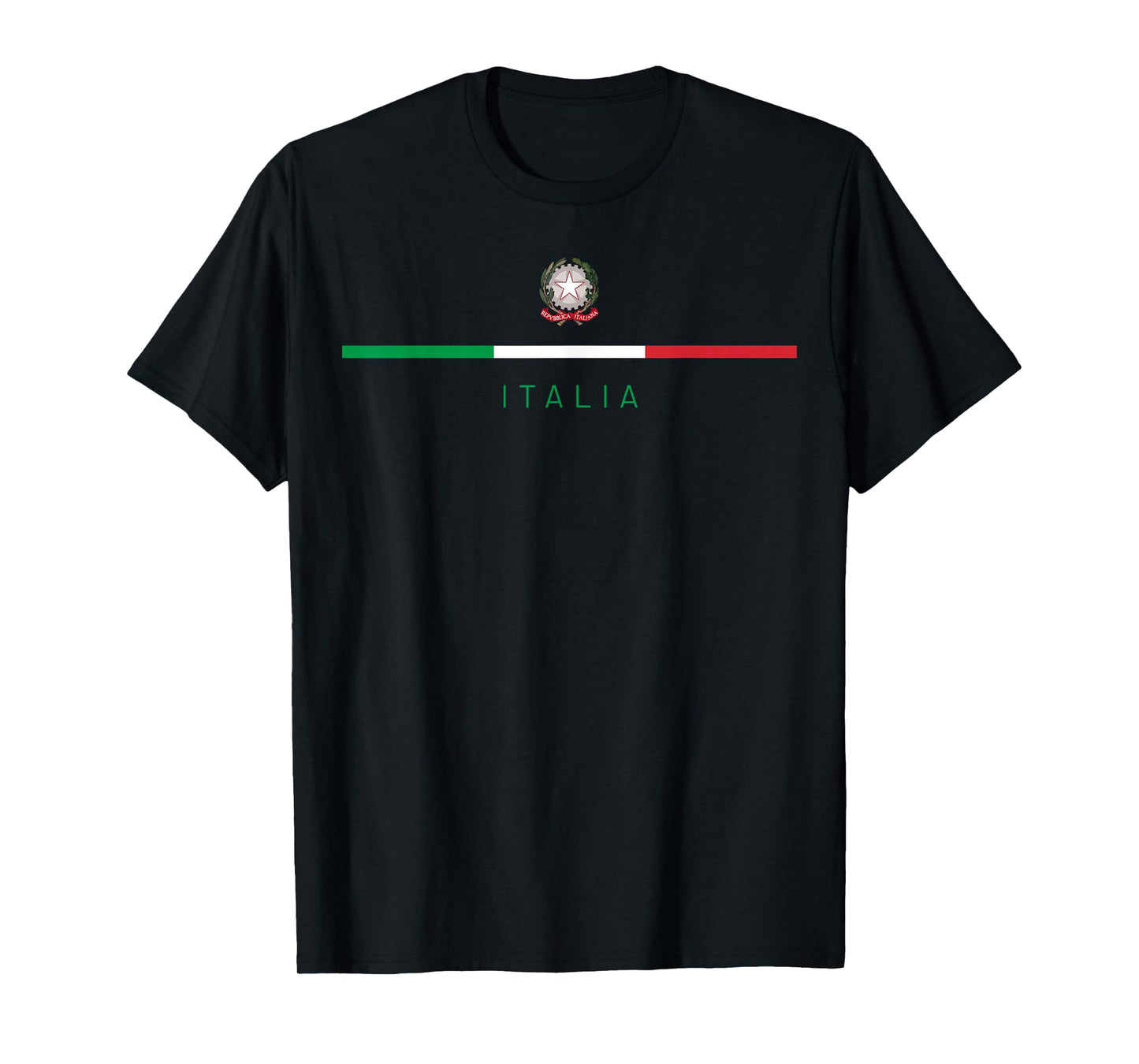 Italia National Flag Colors Italy Crest Logo Italian Roots T-Shirt