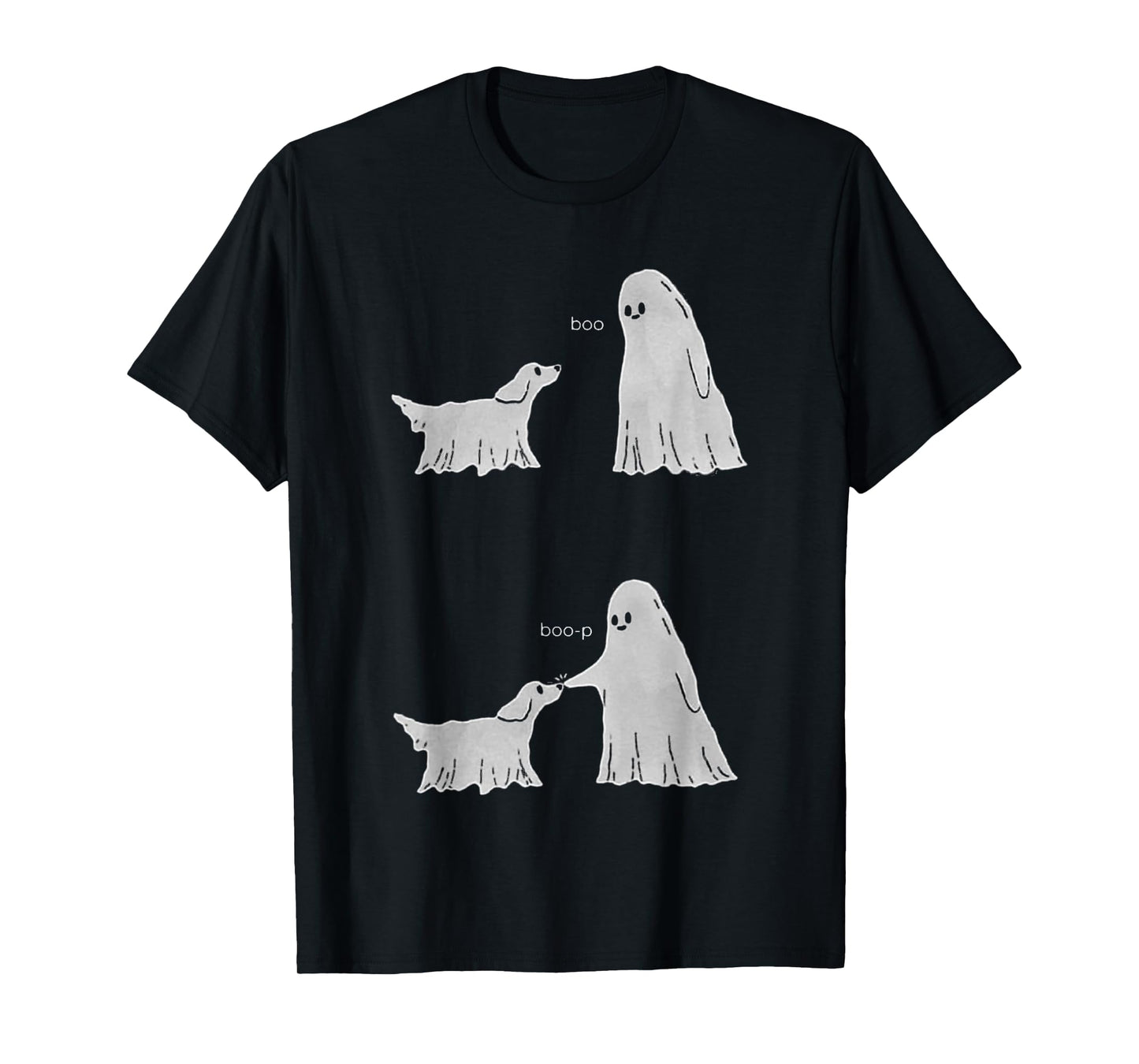 Boo Boo-p Ghost Dog Halloween T-Shirt