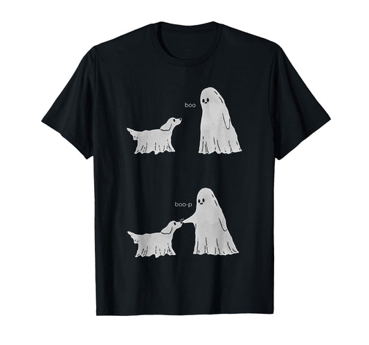 Boo Boo-p Ghost Dog Halloween T-Shirt