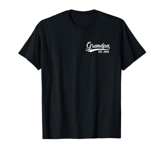 Grandpa 2025 Grandfather Est. 2025 Grandpa Est 2025 T-Shirt