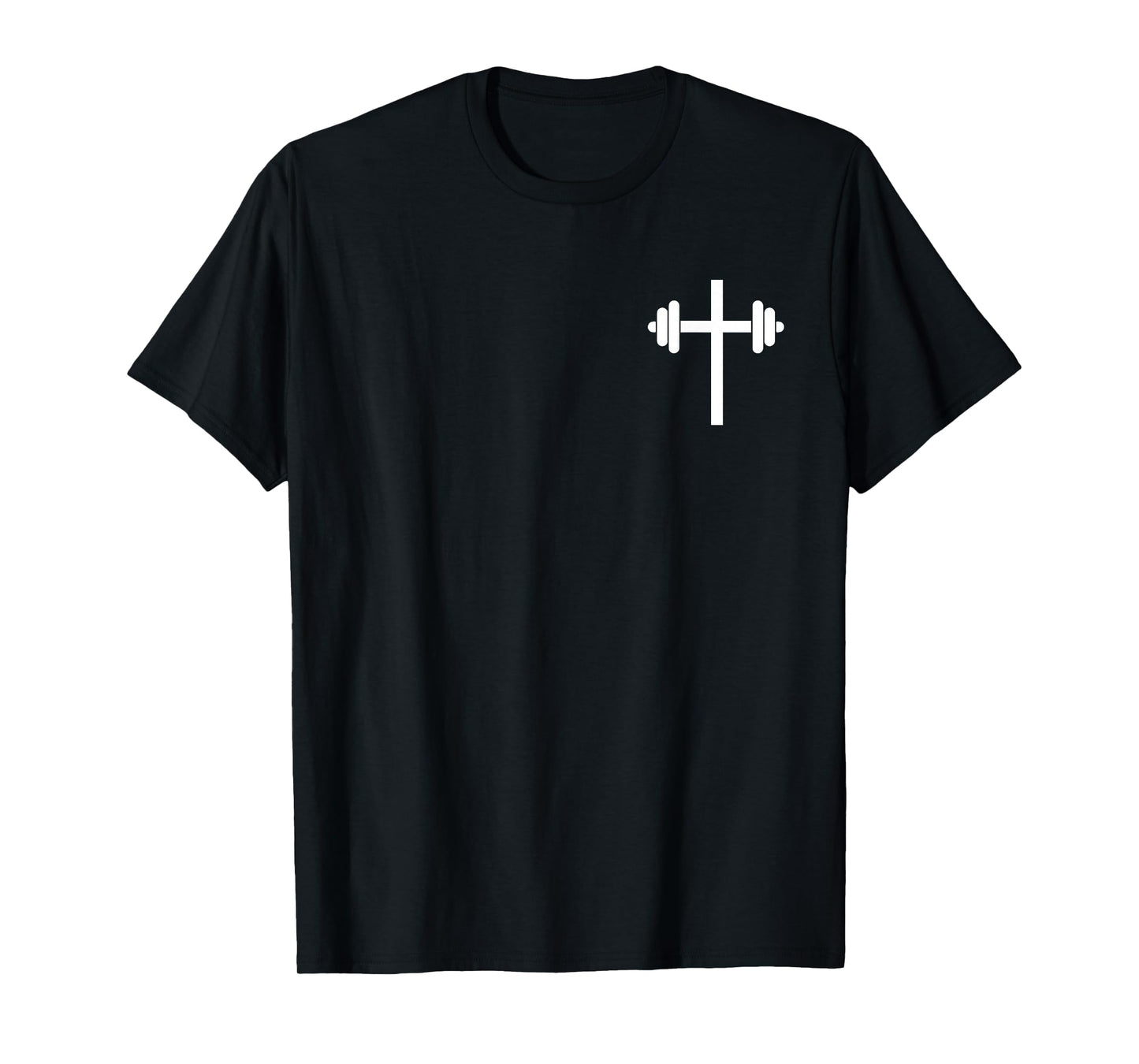 Lift Heavy Pray Hard Christian Workout Apparel 2 Sided T-Shirt