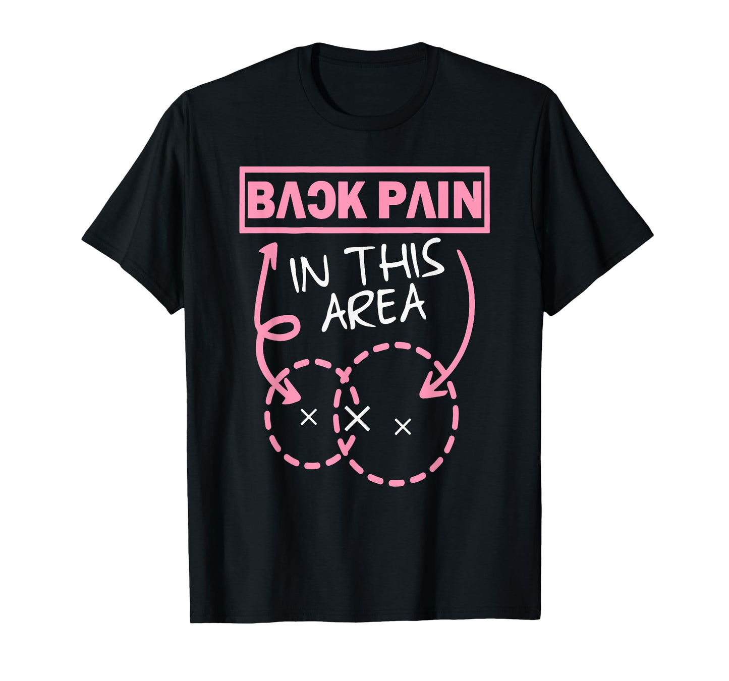 Back Pain In This Area Funny T-Shirt
