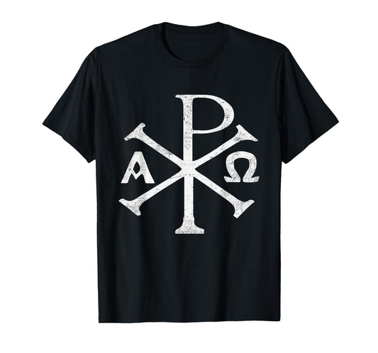 Chi Rho T-Shirt Christogram Greek Good Chrismon Jesus Christ T-Shirt