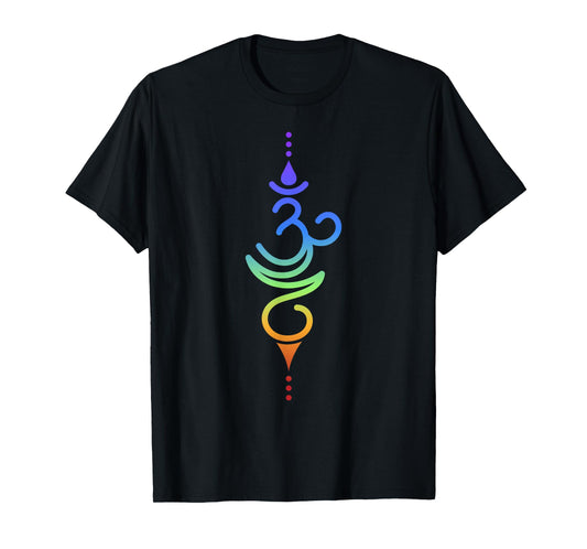 Colorful Om Symbol Spiritual Energy Design T-Shirt