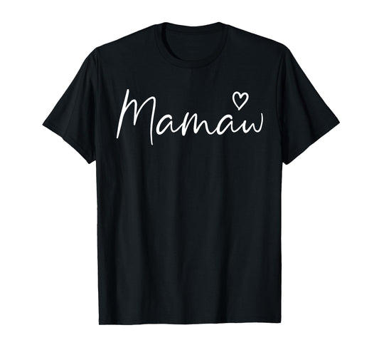 Mamaw Gifts For Women Grandma Heart Mother's Day Mamaw T-Shirt