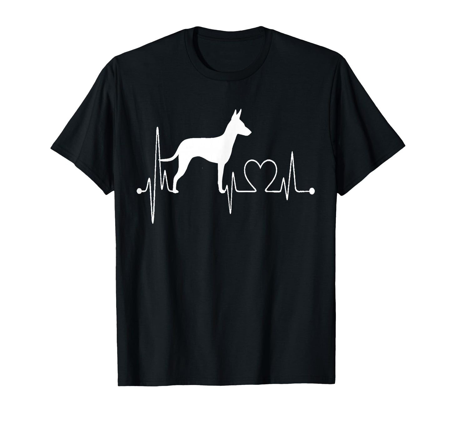 Manchester Terrier Dog My Heartbeat EKG Dogs My Cardio T-Shirt