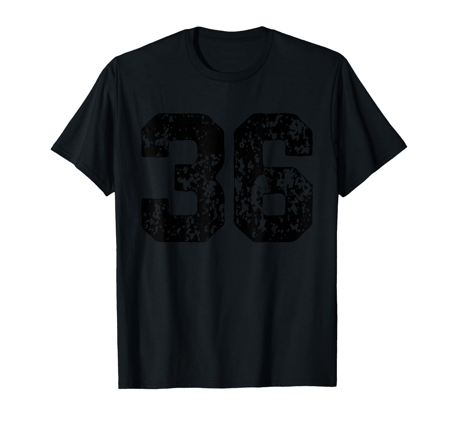 Number 36 Black Best Classic College Style Birthday Funny T-Shirt