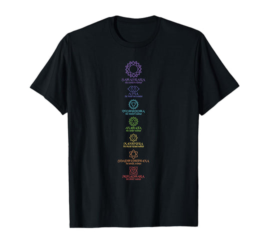 Yoga Meditation Spiritual Body Energy Chakra T-Shirt