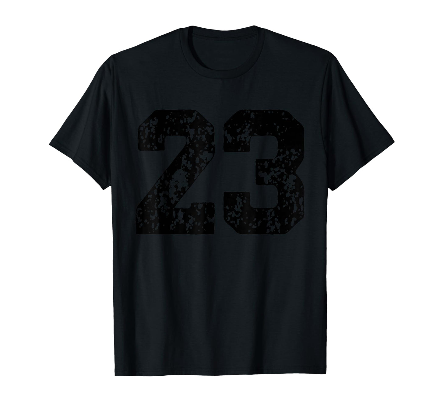 Number 23 Black Best Classic College Style Birthday Funny T-Shirt