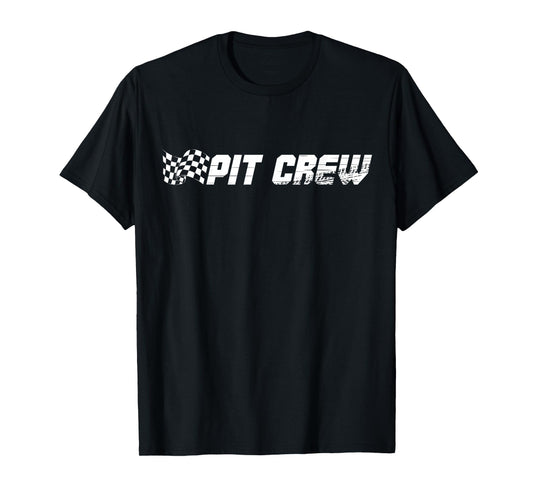 Pit Crew Race Car Birthday Family Racing T-Shirt