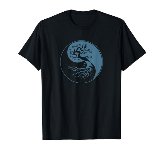 Tree Of Life Yin Yang Symbol Funny Bonsai Zen Gift Men Women T-Shirt