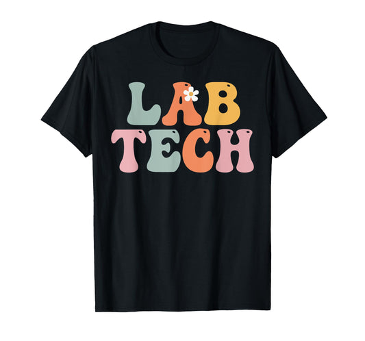 Lab Tech Week Groovy Appreciation Day For Women For Work T-Shirt