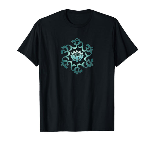 Om, mantra, symbol, mandala, lotus flower, Buddhism, yoga T-Shirt