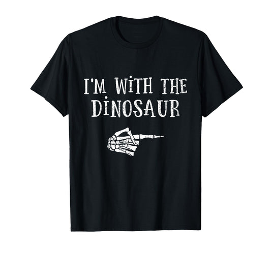Im with dinosaur matching partner couple costume halloween T-Shirt