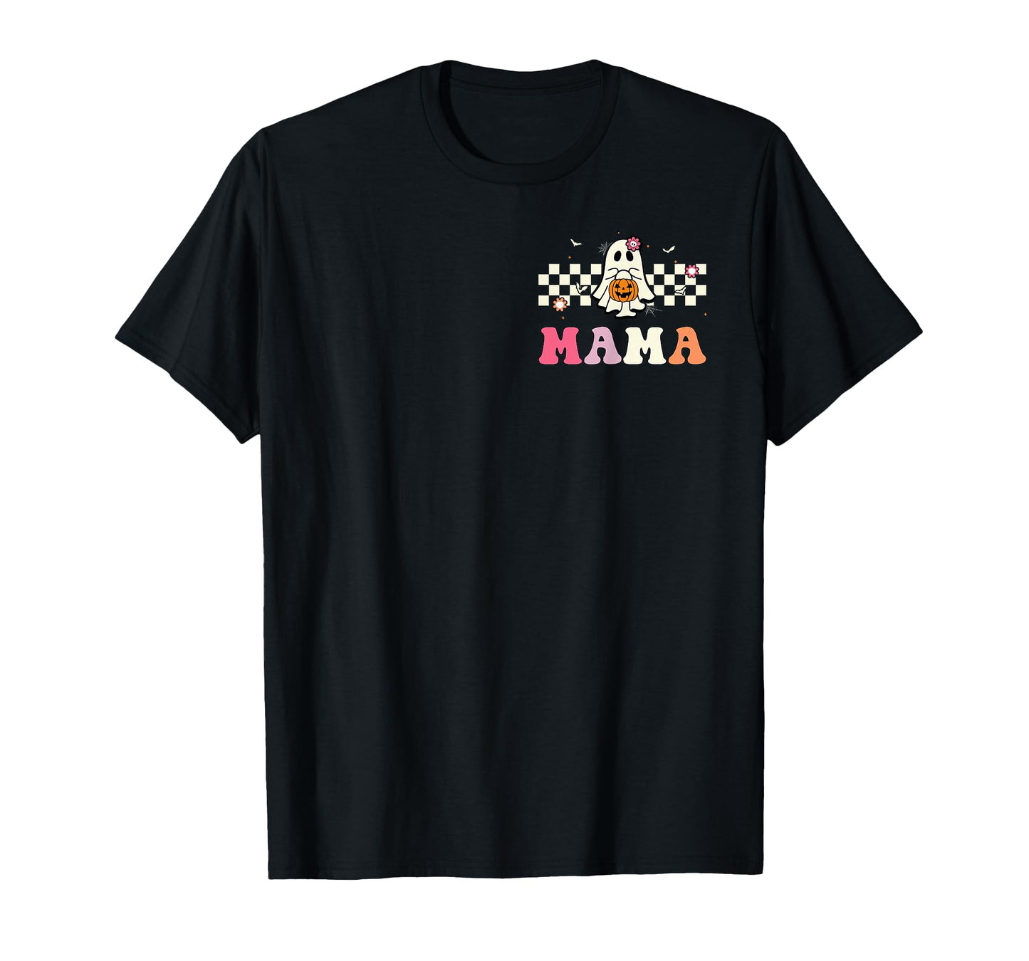 Mama Ghost Boo One Spooky Mama First Halloween Birthday Boy T-Shirt