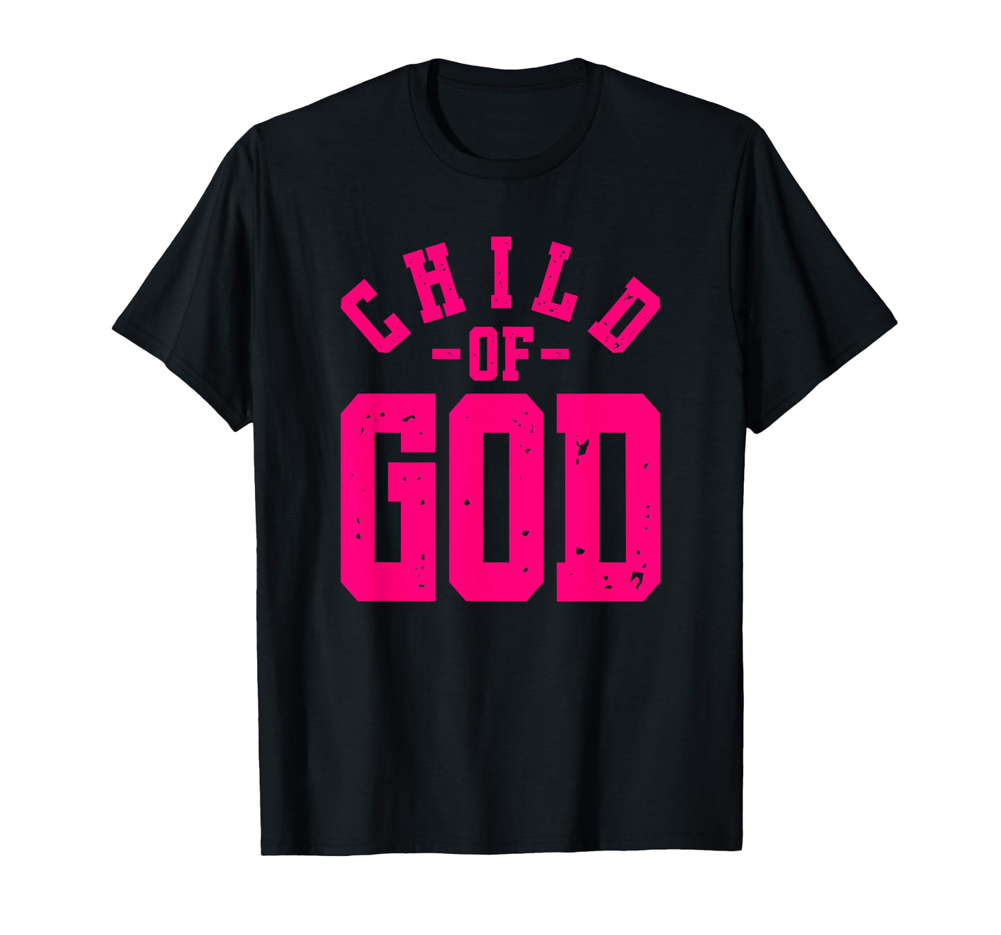 Child Of God - Christian Faith Inspirational - Pink Graphic T-Shirt