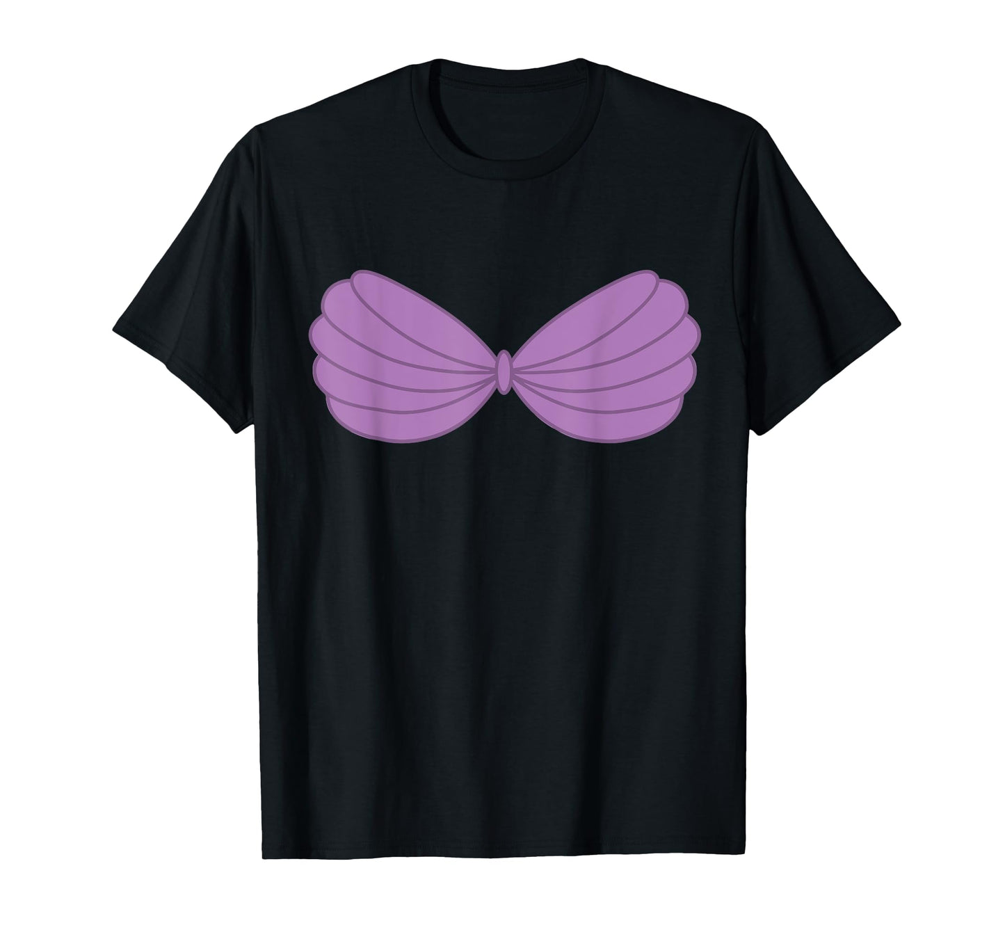 Purple Mermaid Seashell Bra Costume T-Shirt