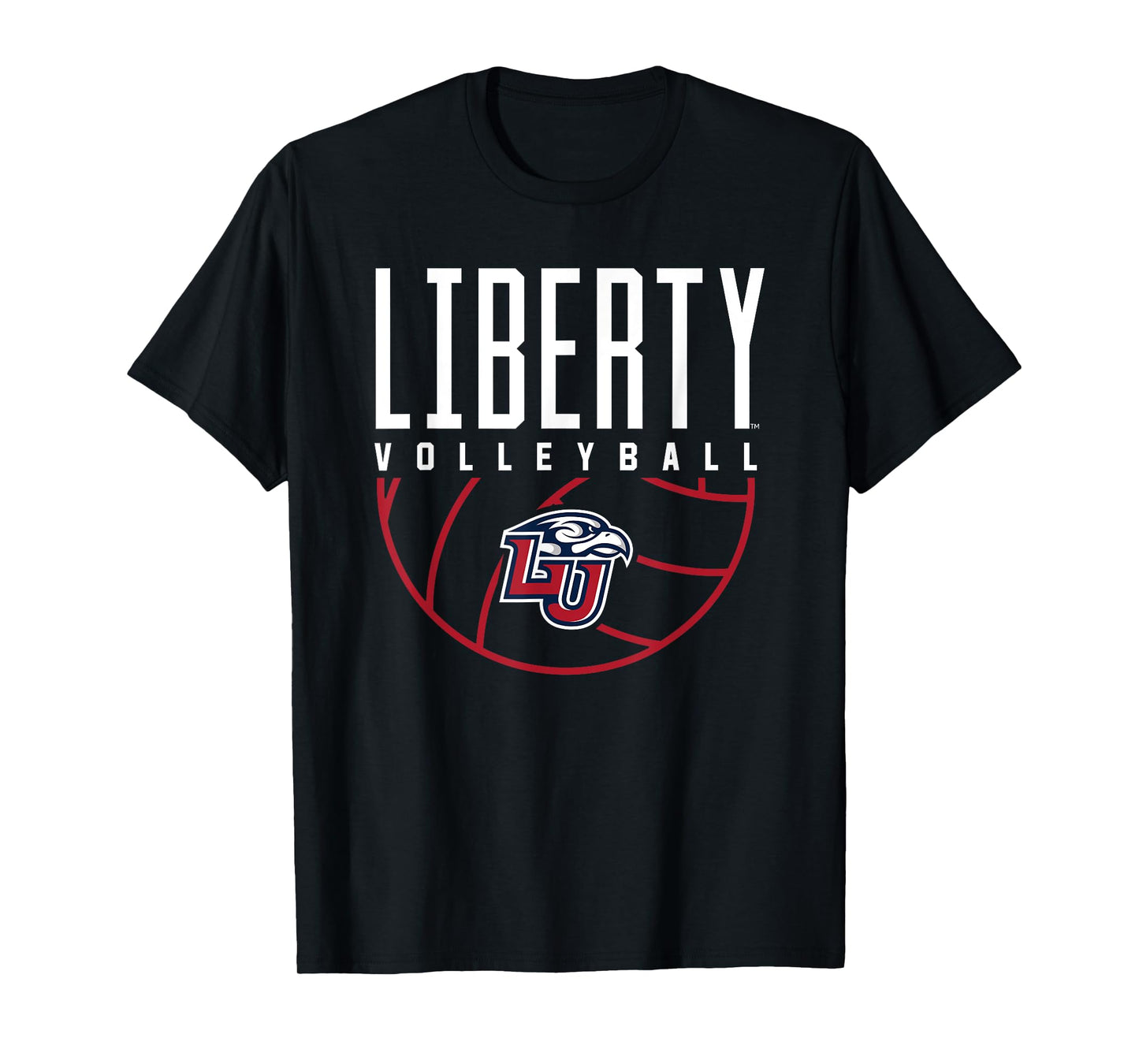 Liberty University Flames Volleyball Arch T-Shirt
