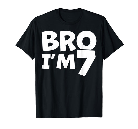 7 Year Old BDay Decorations Son Boy 7yr 7th Birthday T-Shirt