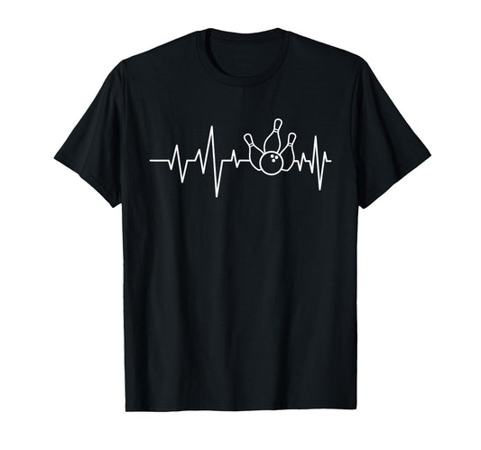 Bowling Heartbeat - Bowling Bowler T-Shirt