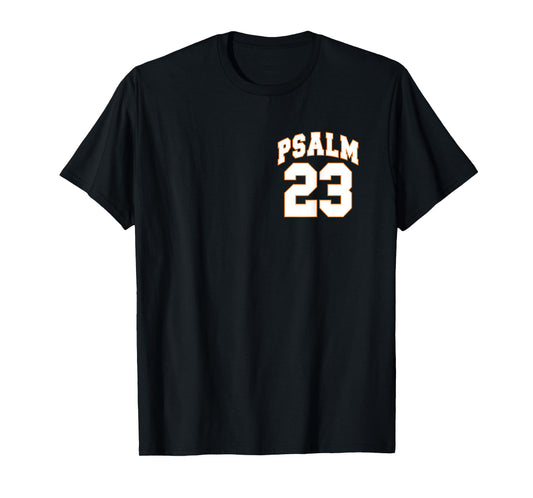 (Front & Back) Psalm 23, Lord is My Shepherd Christian Faith T-Shirt