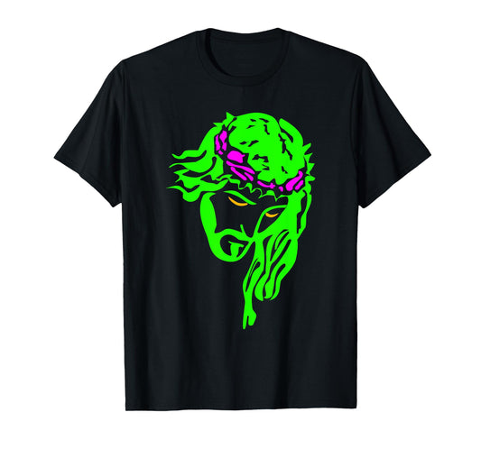 Neon Jesus T-Shirt || Cool Christian Tees T-Shirt