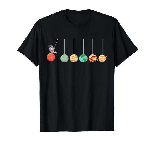 Solar System Cradle Funny Astrophysicist Space Enthusiasts T-Shirt