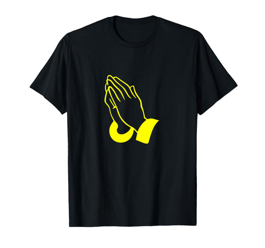 PRAYING HANDS GOD JESUS Print T-Shirt