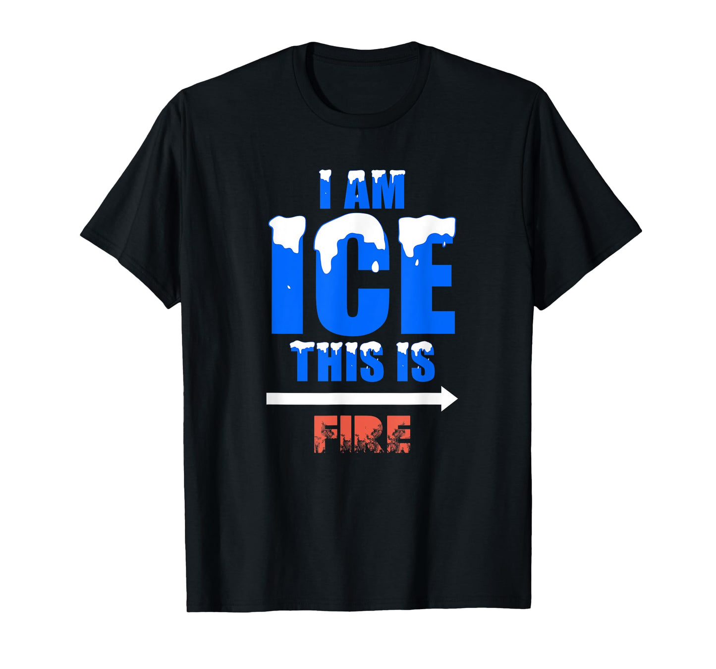 Funny Ice and Fire Costume Halloween Family Matching Women T-Shirt