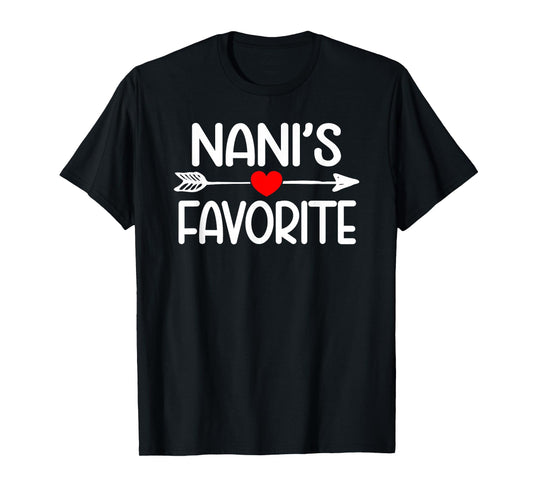 Nani's Favorite Grandchild Youth Grandson Granddaughter T-Shirt