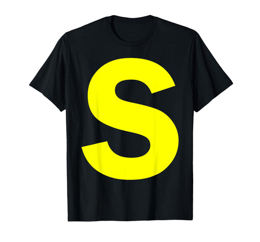 Letter S Funny Chipmunk Group Matching Halloween Costume T-Shirt