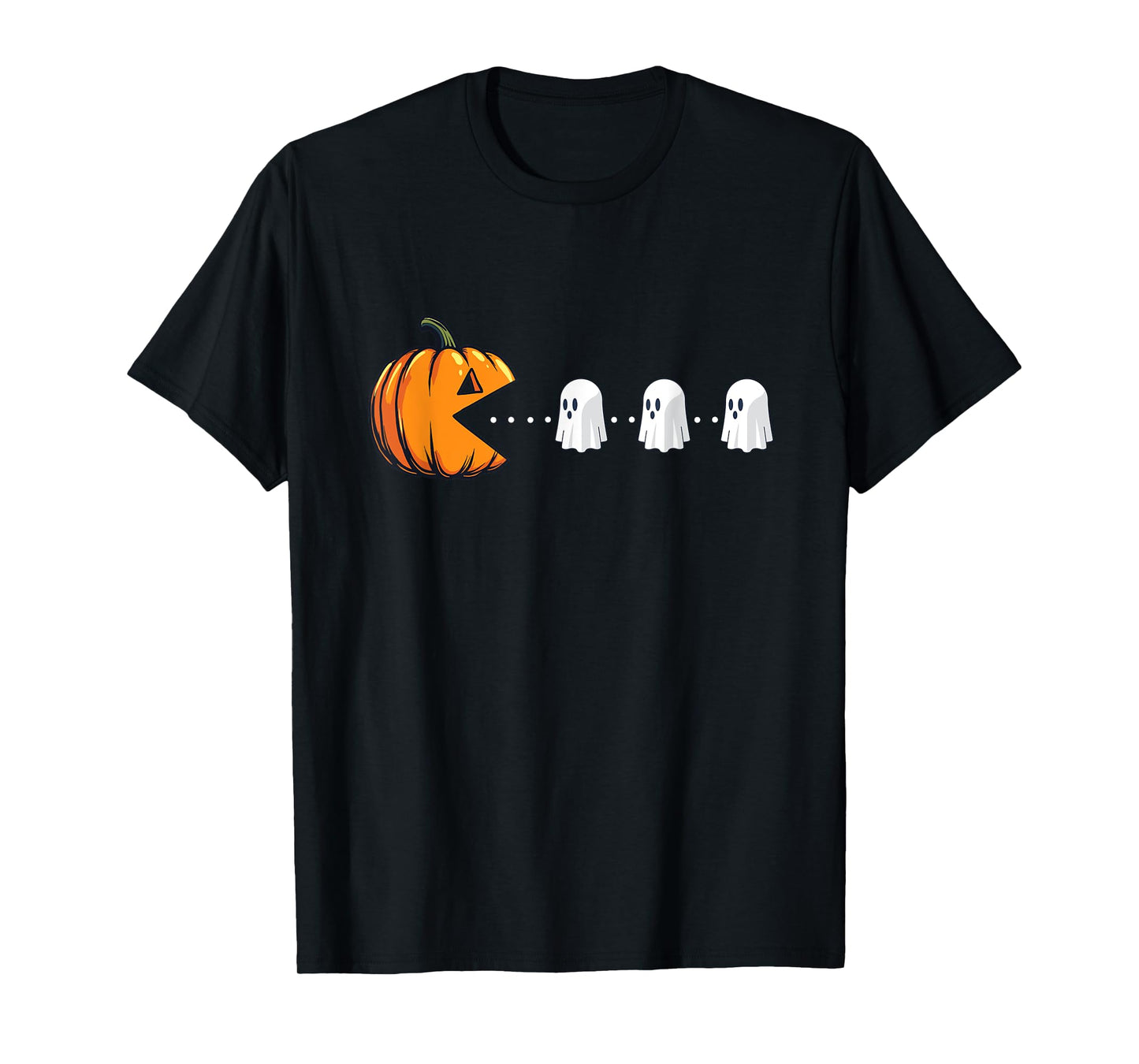 Pumpkin Eating Ghosts - Spooky Witch Halloween Ghoul T-Shirt
