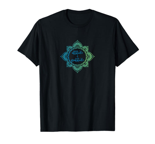Attitude of Gratitude Mandala t-shirt grateful spiritual