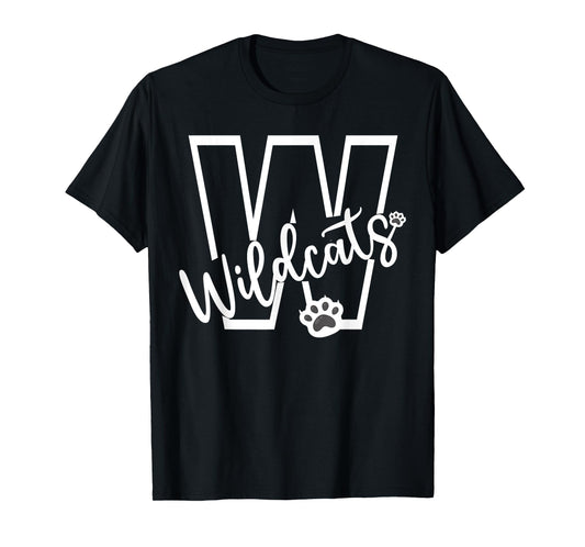 Wildcats School Sports Fan Team Spirit Football Baseball T-Shirt