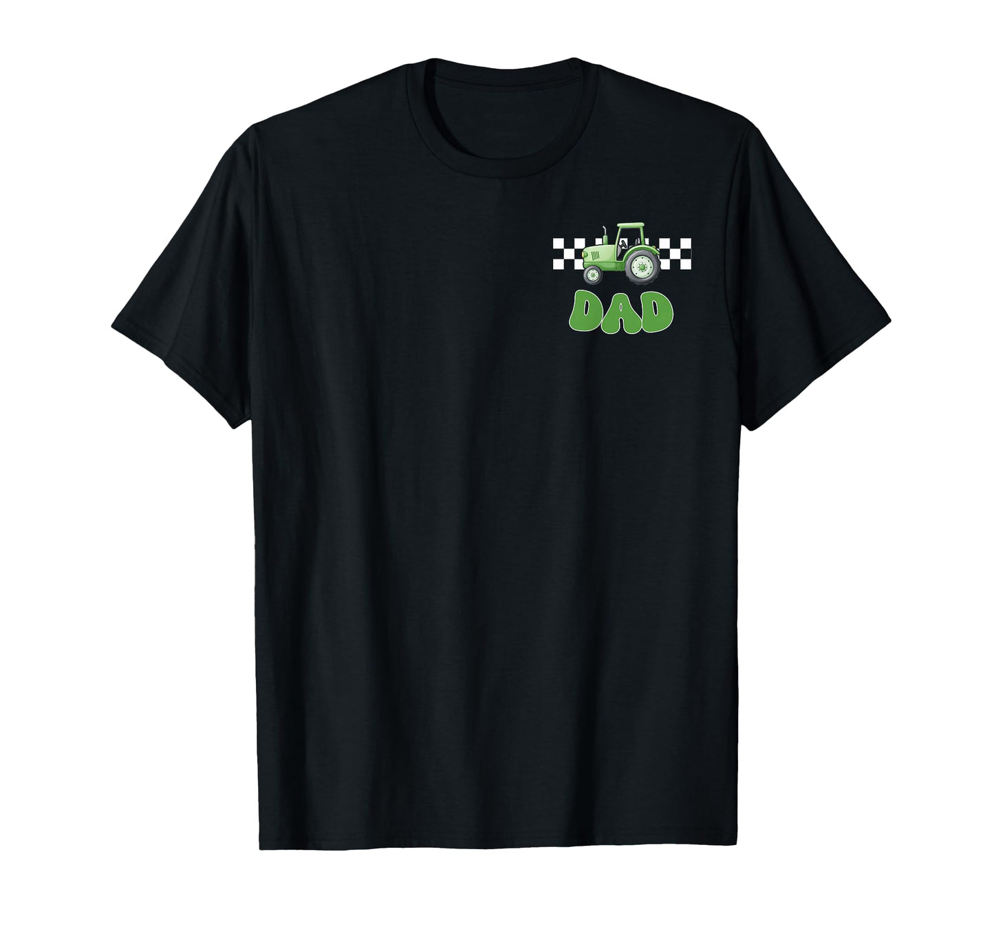 Dad of The Birthday Boy Tractors Farm Trucks Family Matching T-Shirt
